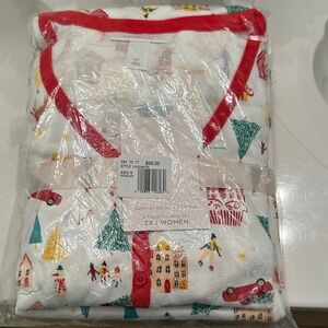 LC Lauren Conrad Red and White Women's Pajama Set